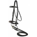  Fancy Raised Padded Comfort Crown Bridle with Fancy Raised Laced Reins